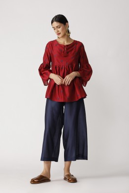 Triffis Embroidered Peasant Top